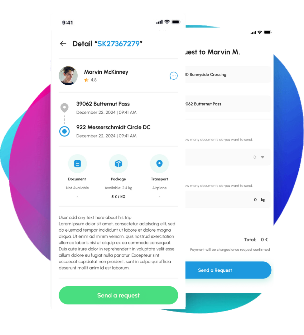SendPal app screenshot