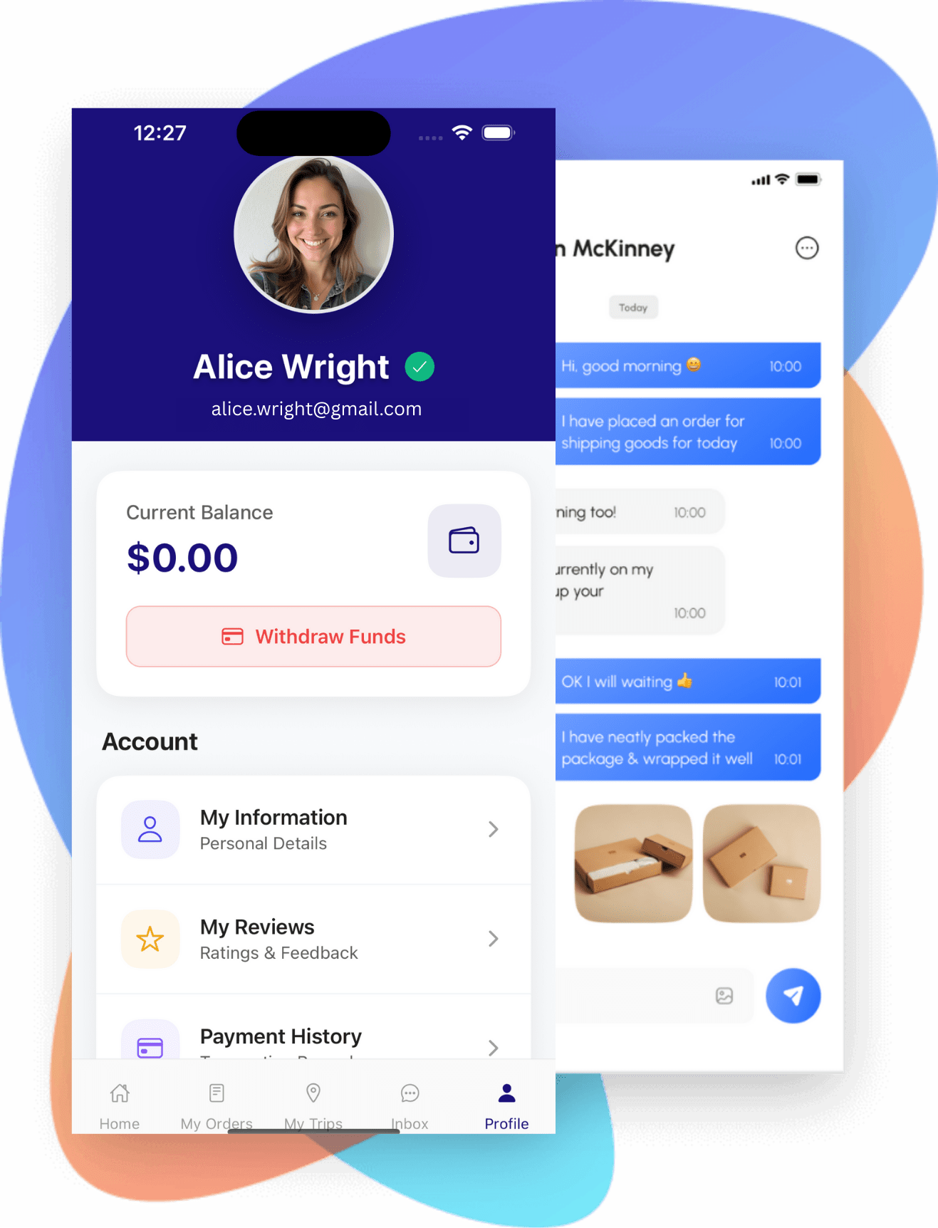 SendPal app screenshot