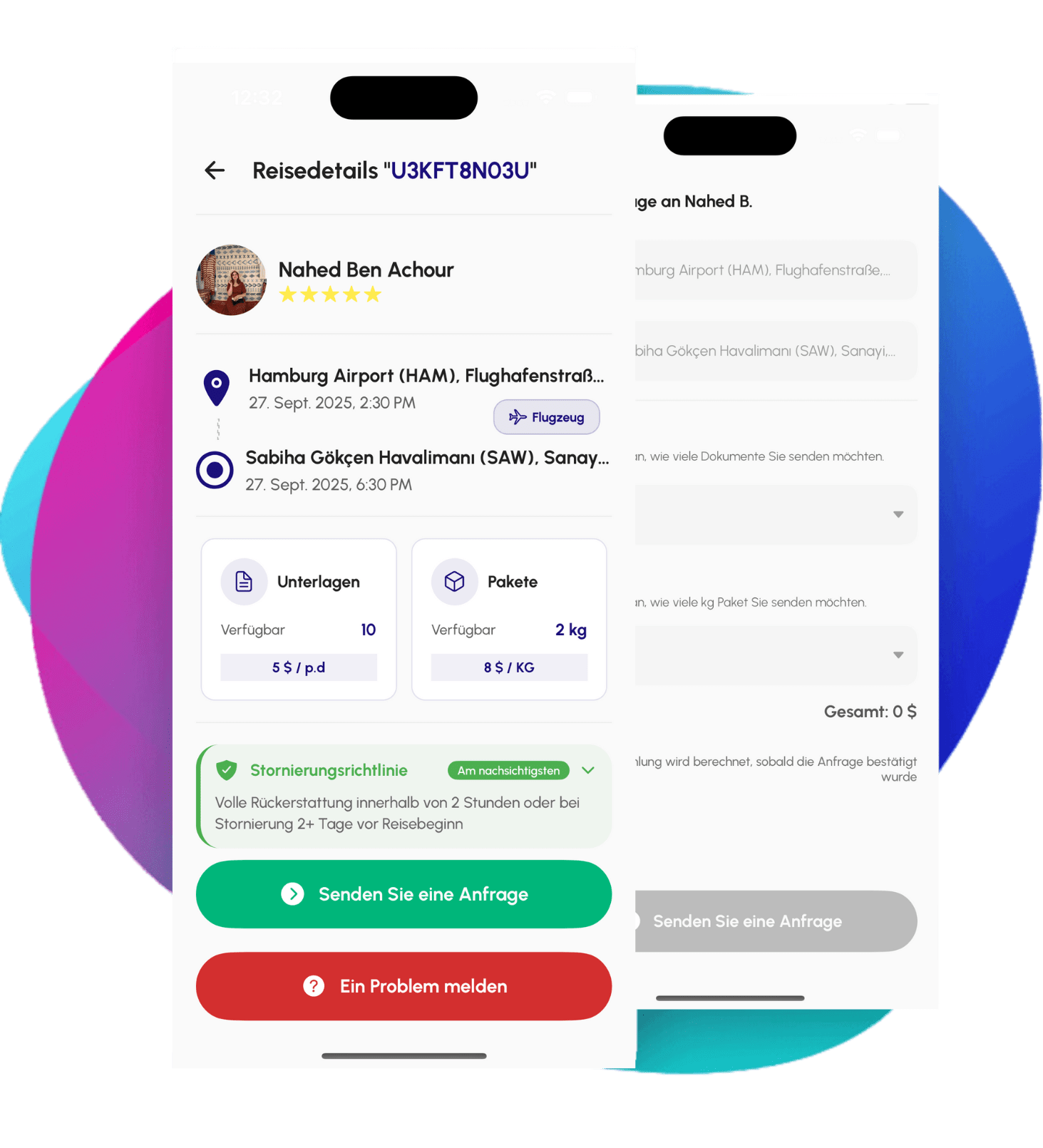 SendPal app screenshot