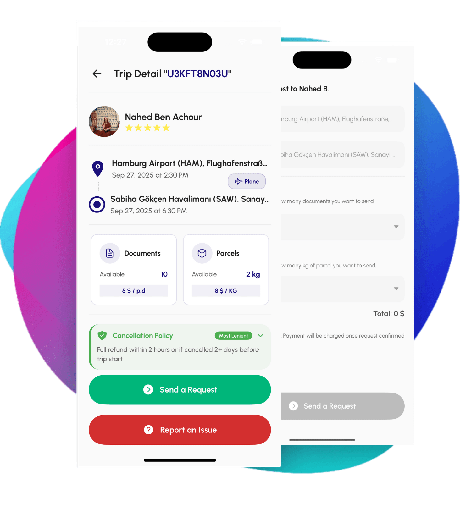 SendPal app screenshot